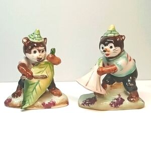 Vintage Orion hand painted made in Occupied Japan musician bear figurines.